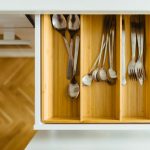 Kitchen Organization - silver utensils in drawer