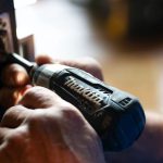 Choosing Contractor - selective focus photography blue and black Makita power drill