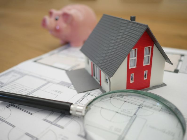 Real Estate - white and red wooden house beside grey framed magnifying glass