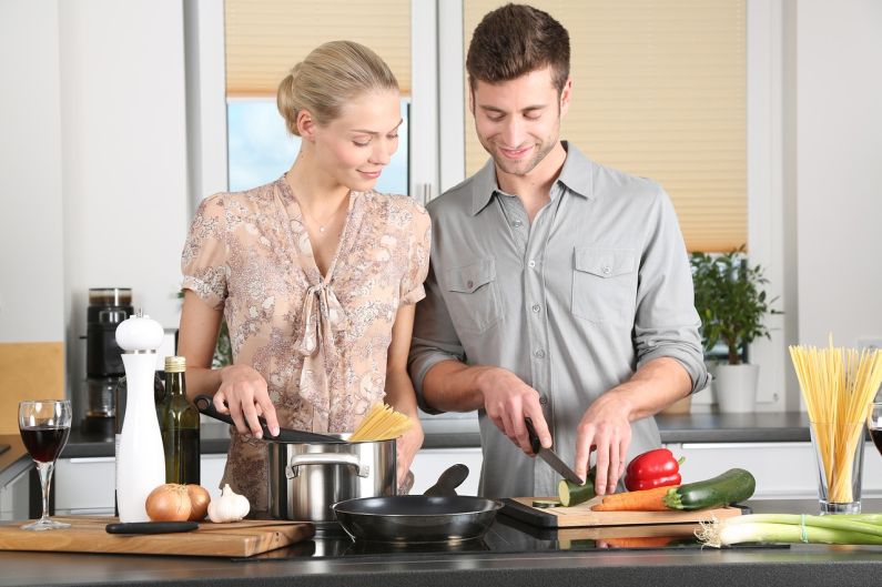 Kitchen - woman, man, kitchen