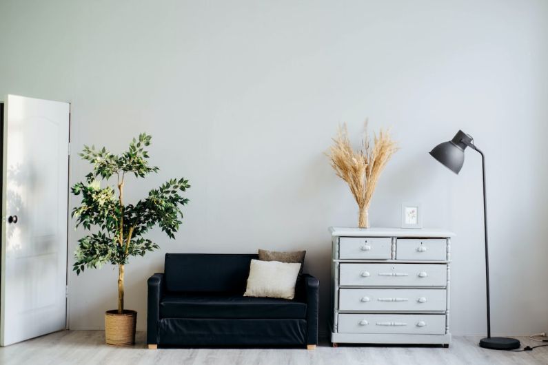 Storage Home - dresser beside sofa